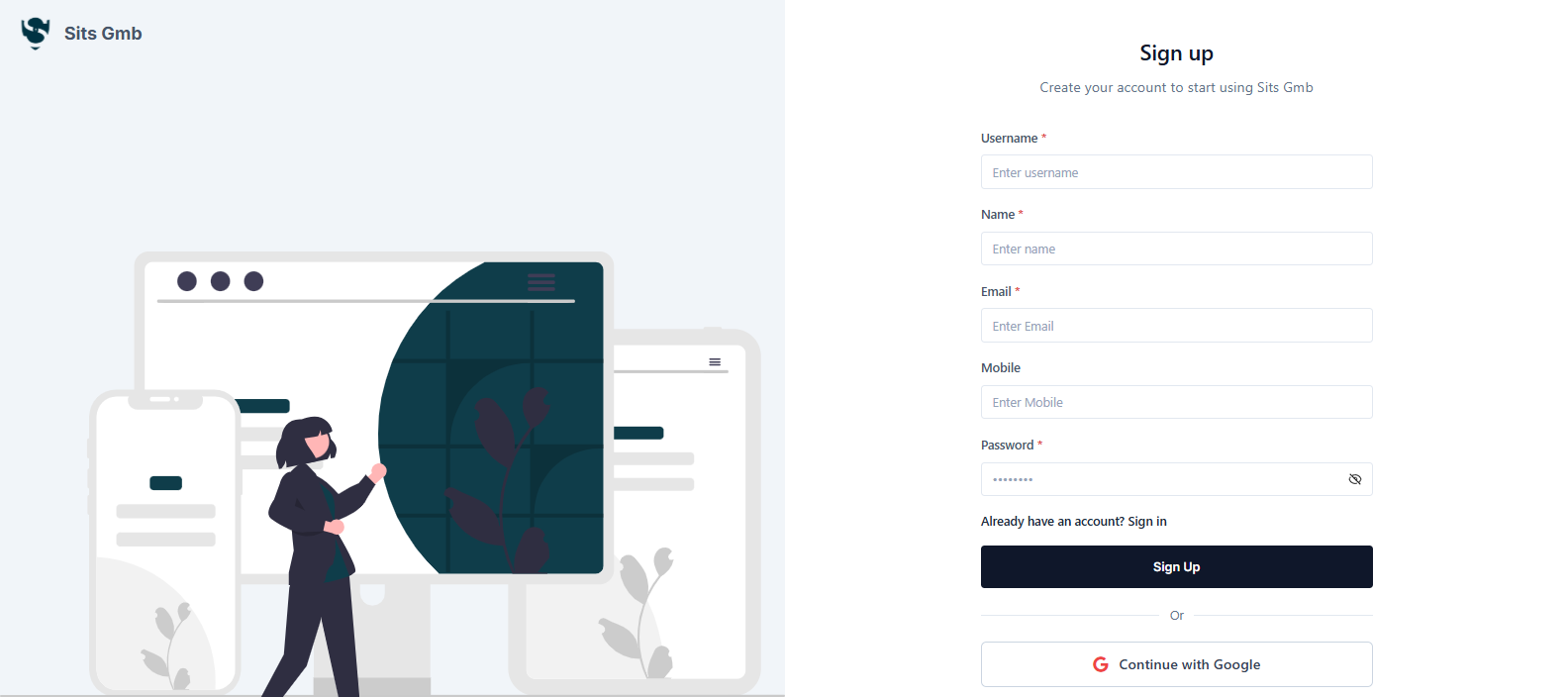 Create Account